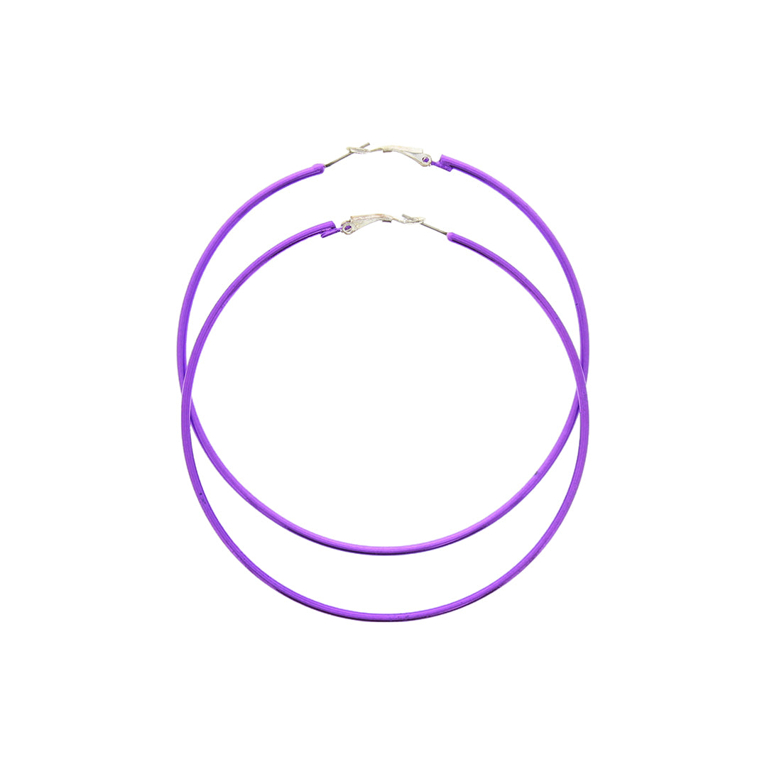 Metal Oversized Sleeper Hoop Earrings