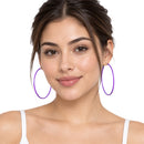 Metal Oversized Sleeper Hoop Earrings