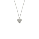 Silver Heart Locket Engraved Chain Necklace