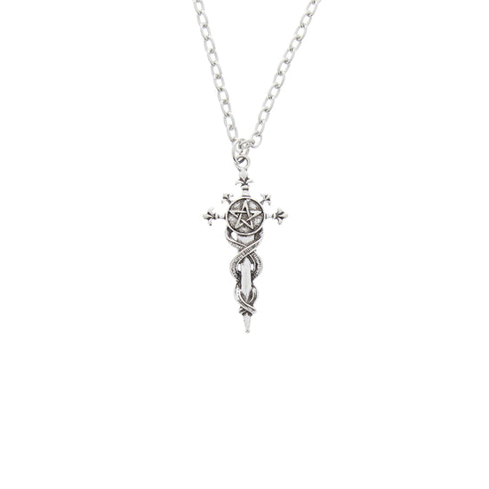 Pentagram and Sword Necklace