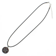 Epoxy Pentagram Thong Necklace 3 col- Red, Purple &amp; Blue