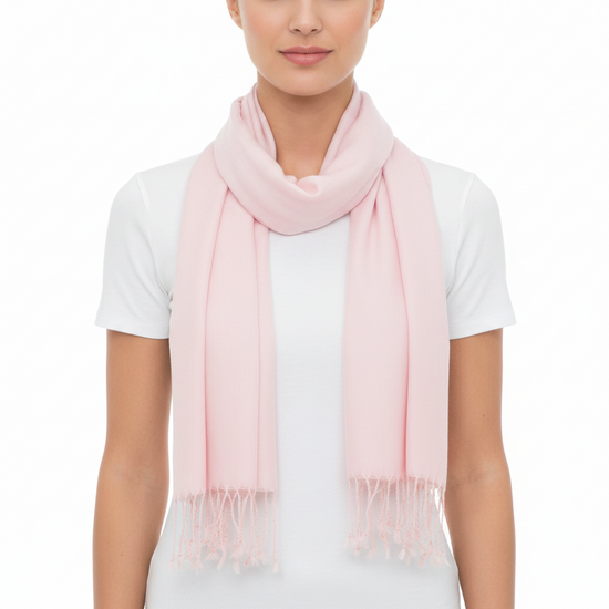 Light Pink Viscose Pashminas