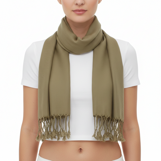 Dark Biege Viscose Pashminas