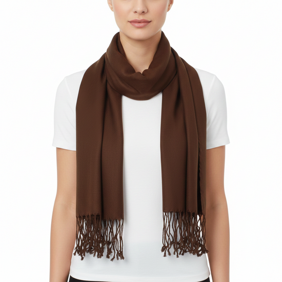 Brown Viscose Pashminas