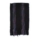 Cotton Lightweight Striped Scarf with Tassels
