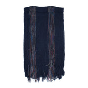 Cotton Lightweight Striped Scarf with Tassels