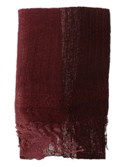 Two Tone Colour Lightweight Net Scarf with Tassels