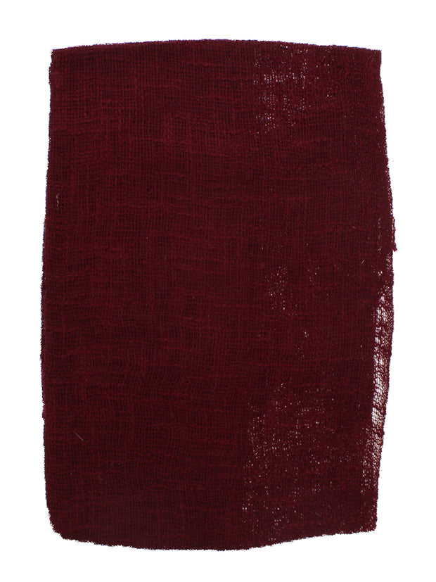 Plain Lightweight Cotton Scarf with Tassels