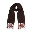 Embrodered Floral Print Scarf