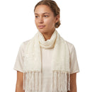 Embrodered Floral Print Scarf