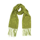 Embrodered Floral Print Scarf