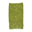 Embrodered Floral Print Scarf