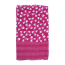 Fuchsia Pink Heart Print Scarf