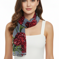 Coronation Flower Printed Scarves