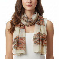 Multicolour Owl Printed Scarves
