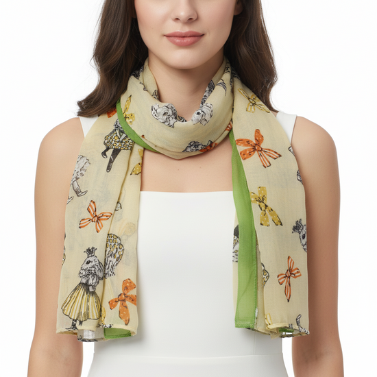 Alice in Wonderland Printed Scarves