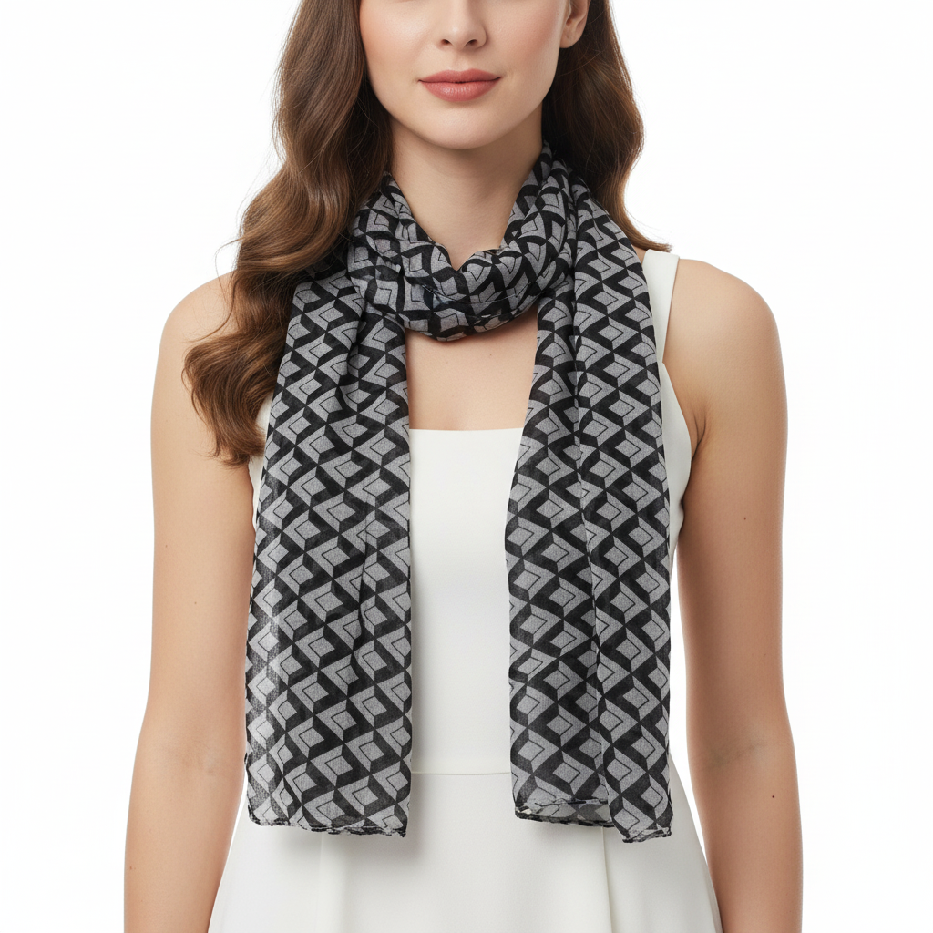 Diamond Printed Scarves