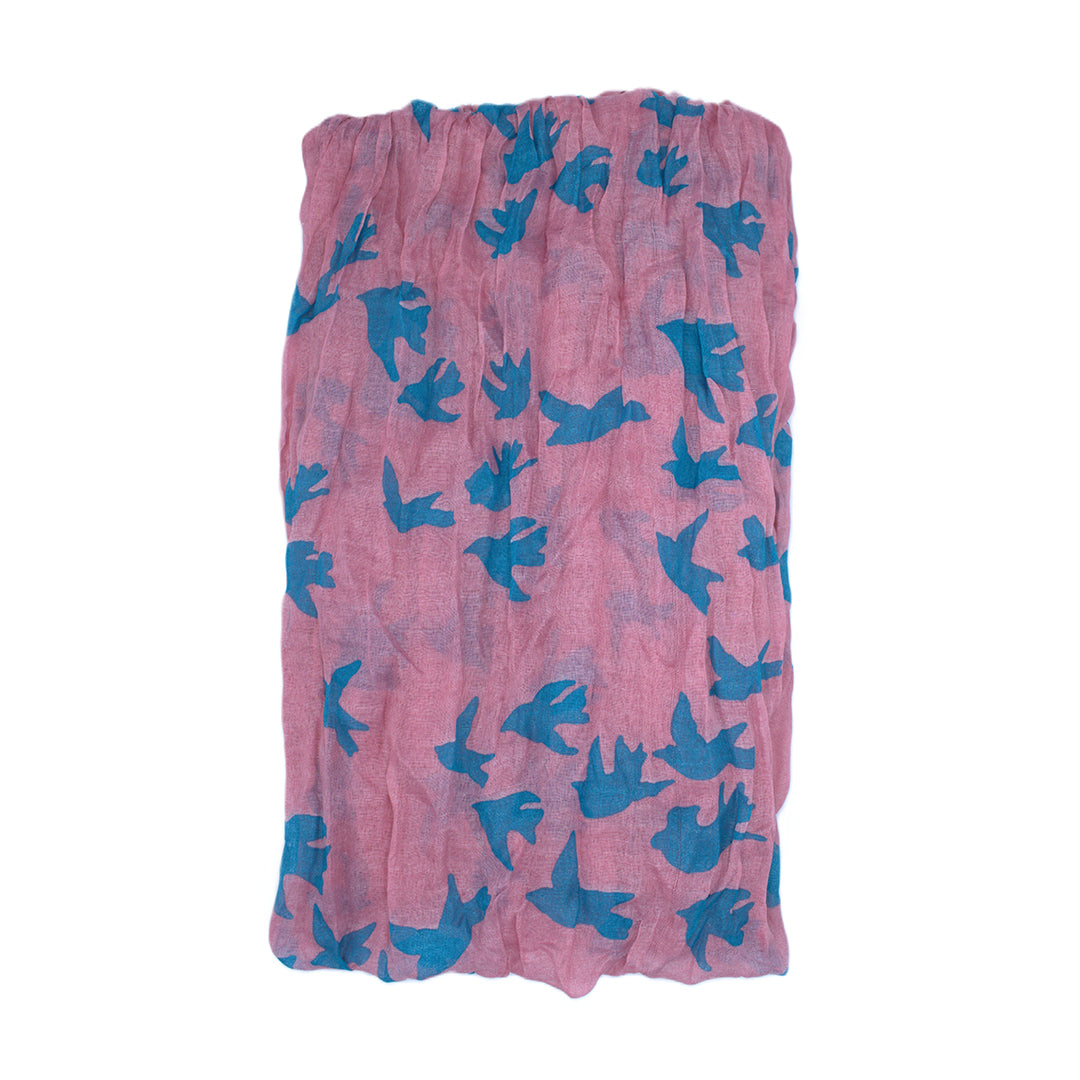 Dove Print Long Scarf