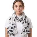 Dove Print Long Scarf