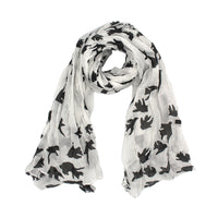 Dove Print Long Scarf