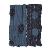 Navy Blue Bandhani Printed Scarf for Women