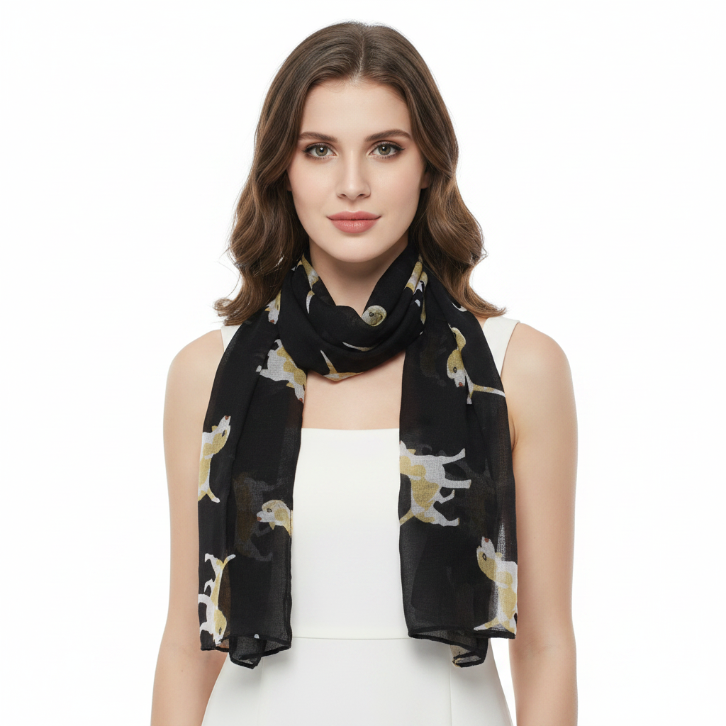 Spaniel Printed Scarves