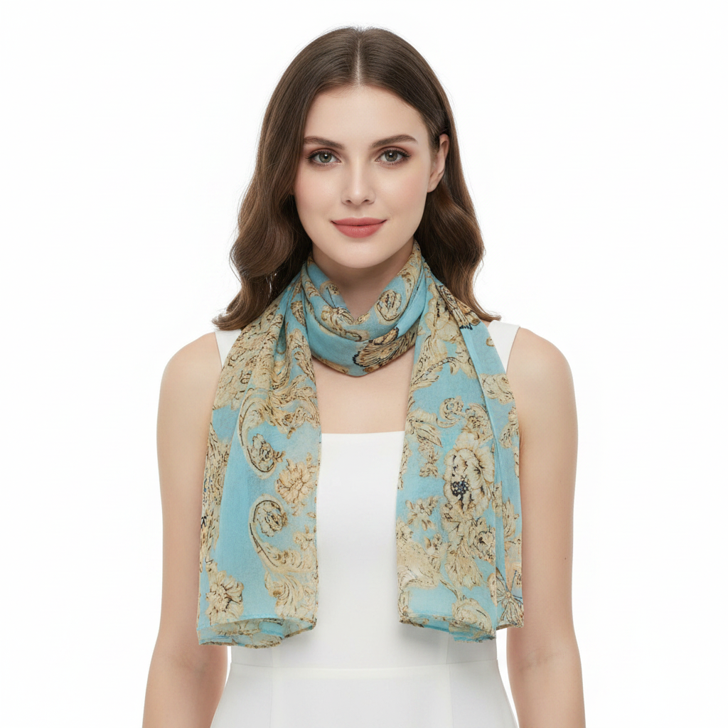 Butterflies Floral Printed Scarves