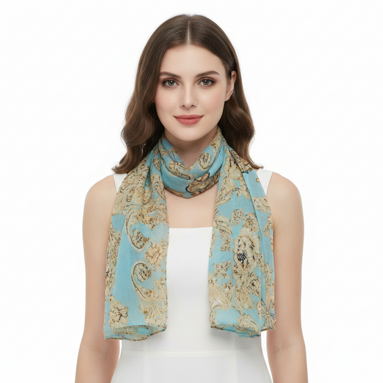 Butterflies Floral Printed Scarves