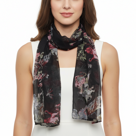 Assorted Animals, Birds & Sealife Printed Scarves