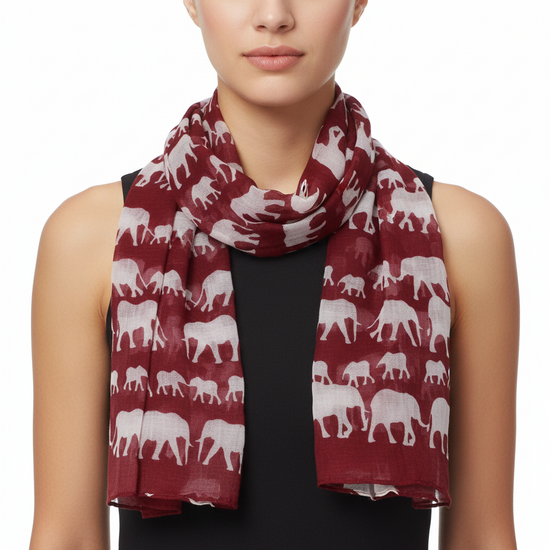 Elephant Printed Scarves