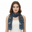 Robin & Flower Printed Scarves