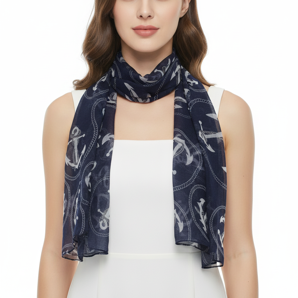 Anchor Print Scarf