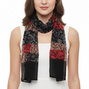 Checkered Floral Printed Scarves