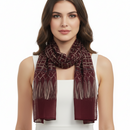 Weaved/ Interlaced Design Printed Scarves