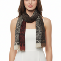 Detailed Paisley Printed Scarves