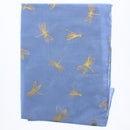 Large Gold Foil Dragonfly Printed Scarves