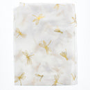 Large Gold Foil Dragonfly Printed Scarves