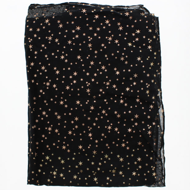 Scarf with Gold Foil Stars