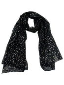 Gold Foil Stars Scarves