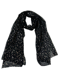 Gold Foil Stars Scarves