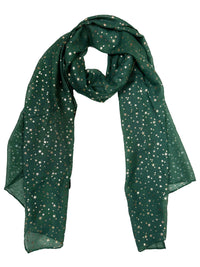 Gold Foil Stars Scarves