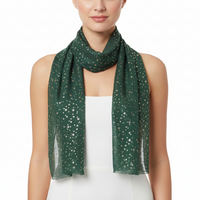 Gold Foil Stars Scarves