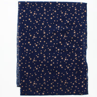 Gold Foil Stars Scarves