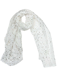 Gold Foil Stars Scarves