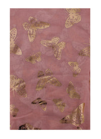 Large Gold Foil Butterflies Scarves