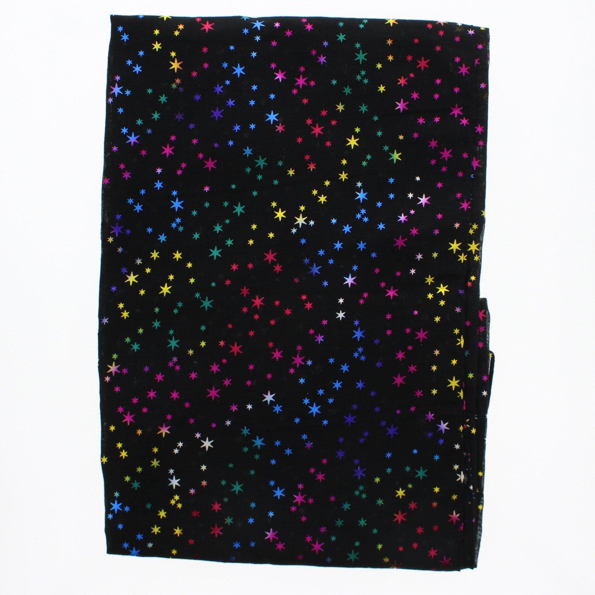 Rainbow Foil Stars Scarves