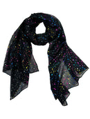 Rainbow Foil Stars Scarves