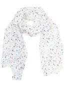 Rainbow Foil Stars Scarves