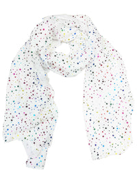 Rainbow Foil Stars Scarves