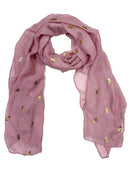 Gold Foil Bees Scarves